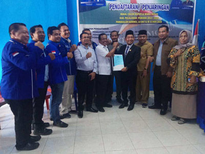  Adi Sukemi Kembalikan Berkas Pendaftaran ke Partai Demokrat